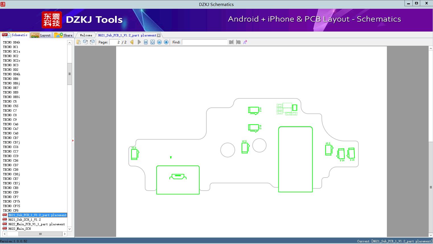 H621_Sub_PCB_1_V1.2_part placement